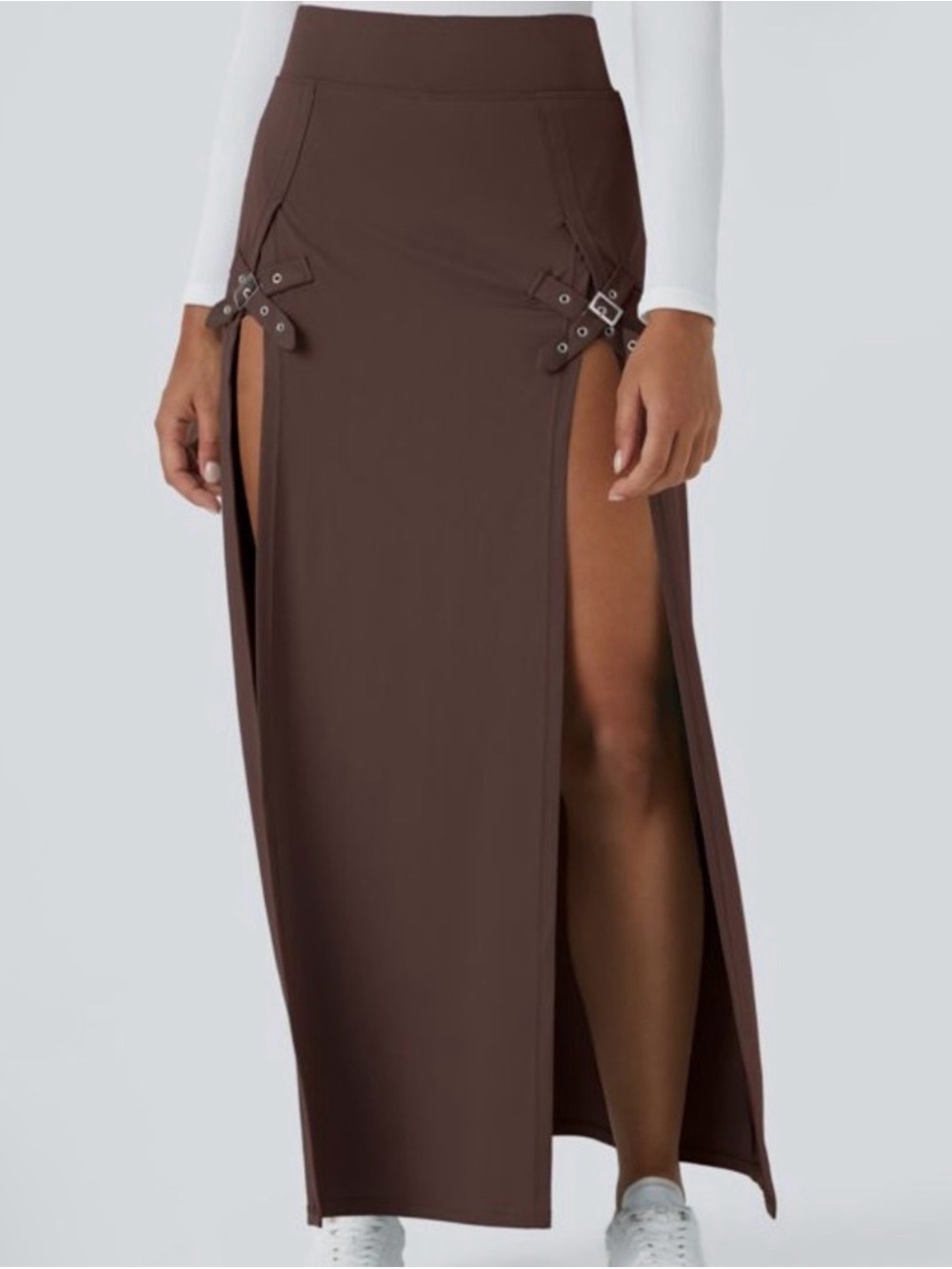 Halara 2-in-1 maxi skirt with shorts size small nwt